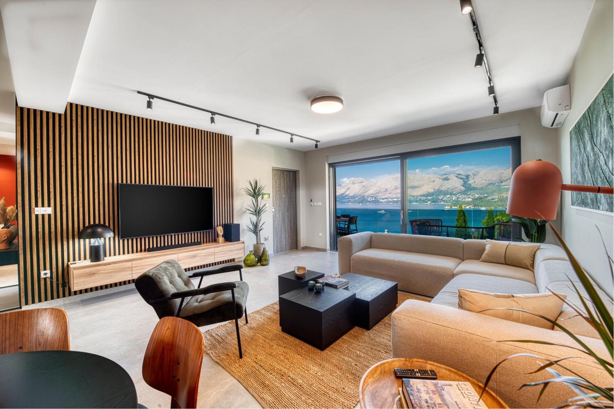 Luxury 3 Bed Sea View Penthouse Hébergement de vacances Cavtat